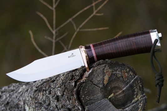 Stacked Leather Knife